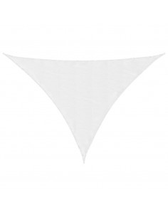 Parasole a Vela Oxford Triangolare 3x4x4 m Bianco 2