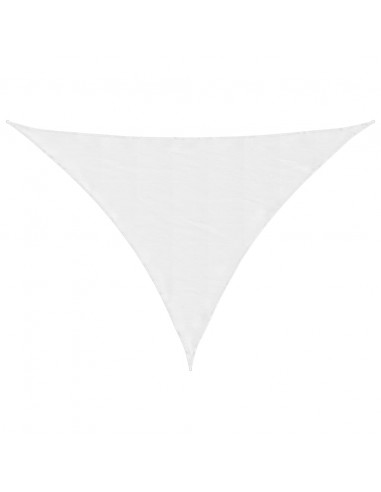 Parasole a Vela Oxford Triangolare 3x4x4 m Bianco