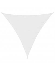 Parasole a Vela Oxford Triangolare 4x4x4 m Bianco 2