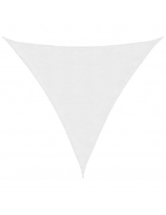 Parasole a Vela Oxford Triangolare 4,5x4,5x4,5 m Bianco 2