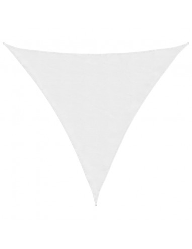 Parasole a Vela Oxford Triangolare 4,5x4,5x4,5 m Bianco
