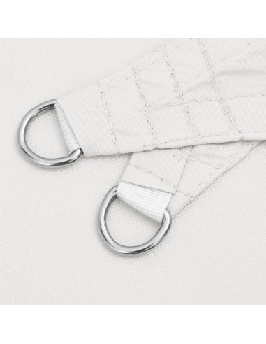 Parasole a Vela Oxford Triangolare 5x6x6 m Bianco