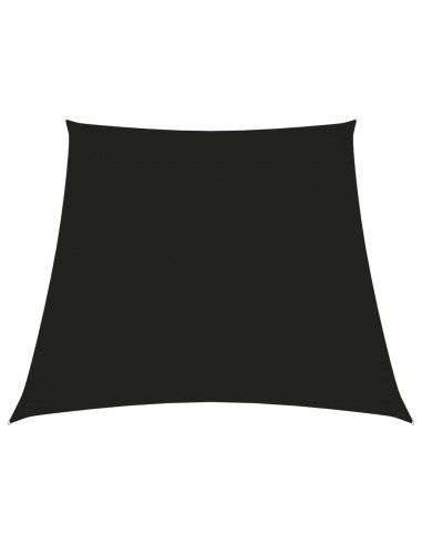 Parasole a Vela in Tela Oxford a Trapezio 2/4x3 m Nero