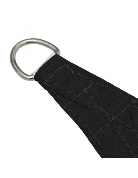 Parasole a Vela in Tela Oxford a Trapezio 2/4x3 m Nero