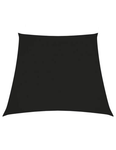 Parasole a Vela in Tela Oxford a Trapezio 3/5x4 m Nero