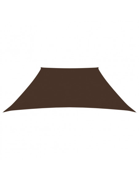 Parasole a Vela in Tela Oxford a Trapezio 3/4x3 m Marrone