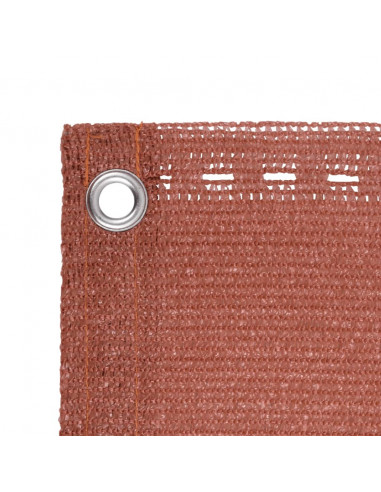 Paravento da Balcone Terracotta 75x500 cm in HDPE