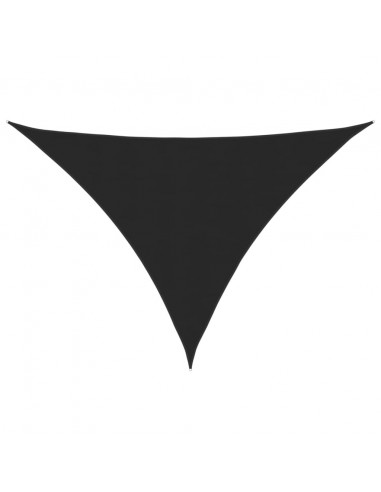 Parasole a Vela Oxford Triangolare 4x4x5,8 m Nero