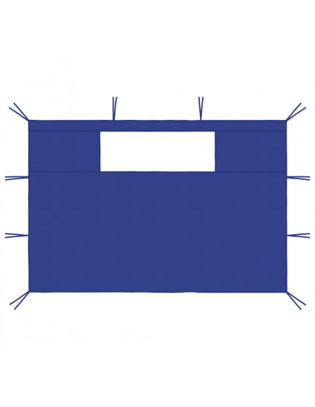 Pareti con Finestre per Gazebo 2 pz Blu