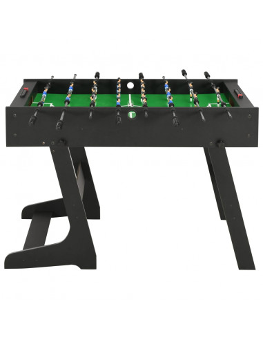 Calcio Balilla Pieghevole 121x61x80 cm Nero