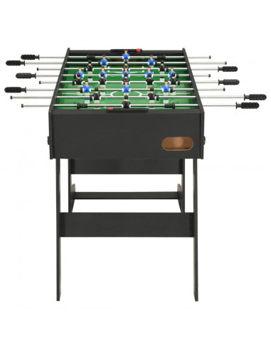 Calcio Balilla Pieghevole 121x61x80 cm Nero