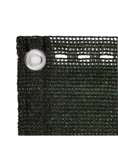 Schermo Frangivista per Balcone Verde Scuro 75x500 cm in HDPE