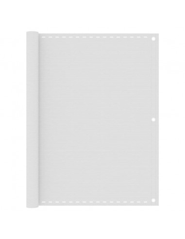 Paravento da Balcone Bianco 120x500 cm in HDPE