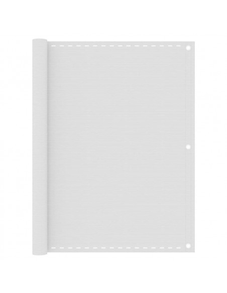 Paravento da Balcone Bianco 120x500 cm in HDPE