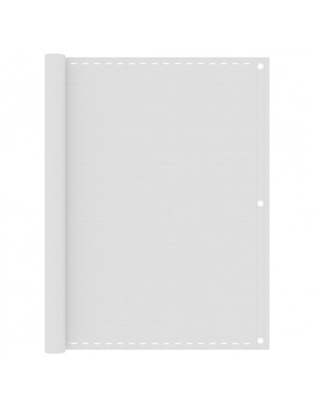Paravento da Balcone Bianco 120x600 cm in HDPE