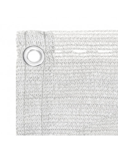 Paravento da Balcone Bianco 120x600 cm in HDPE