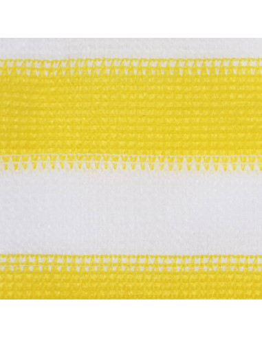 Paravento da Balcone Giallo e Bianco 120x500 cm in HDPE