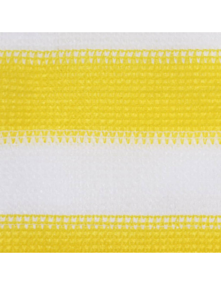 Paravento da Balcone Giallo e Bianco 120x500 cm in HDPE