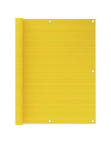 Paravento da Balcone Giallo 120x300 cm in HDPE