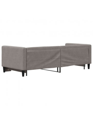 Divano Letto con Letto Estraibile Tortora 80x200 cm Tessuto