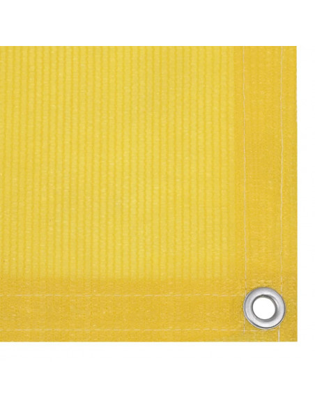 Schermo Frangivista per Balcone Giallo 90x300 cm in HDPE
