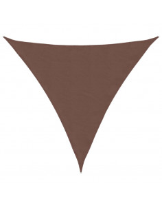 Parasole a Vela Oxford Triangolare 4,5x4,5x4,5 m Marrone 2