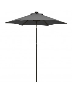Ombrellone con LED Antracite 200x211 cm in Alluminio 2