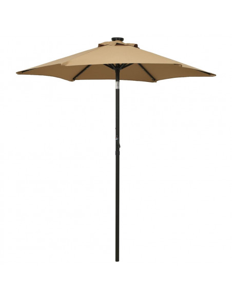 Ombrellone con LED Talpa 200x211 cm in Alluminio