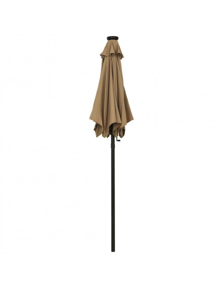 Ombrellone con LED Talpa 200x211 cm in Alluminio