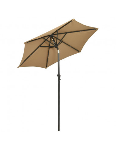 Ombrellone con LED Talpa 200x211 cm in Alluminio