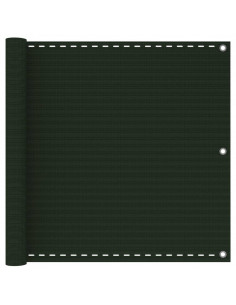Paravento da Balcone Verde Scuro 90x400 cm in HDPE 2