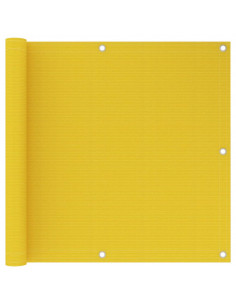 Paravento da Balcone Giallo 90x600 cm in HDPE 2