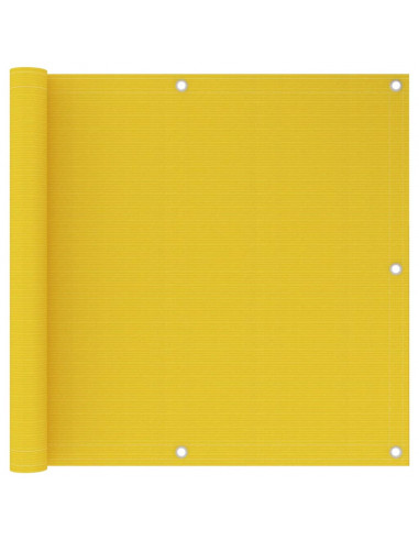 Paravento da Balcone Giallo 90x600 cm in HDPE