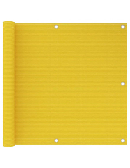 Paravento da Balcone Giallo 90x600 cm in HDPE