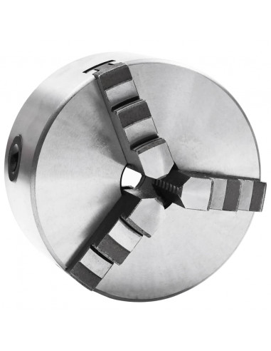 Mandrino per Tornio a 3 Griffe Autocentrante 125 mm in Acciaio