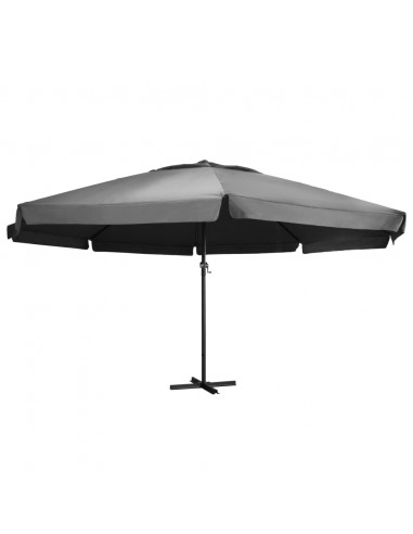 Ombrellone da Esterni con Palo in Alluminio 600 cm Antracite