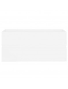 Mobile con Lavabo Integrato Bianco in Legno Multistrato 2