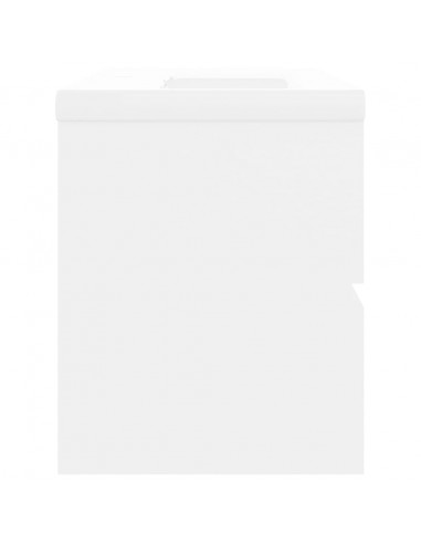 Mobile con Lavabo Integrato Bianco in Legno Multistrato