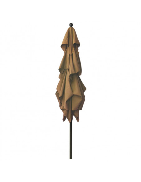 Ombrellone a 3 Livelli con Palo in Alluminio Talpa 2,5x2,5 m