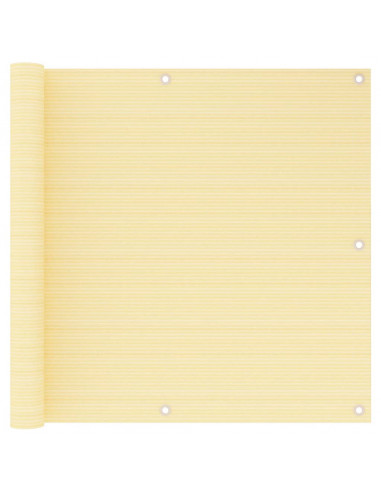 Schermo Frangivista per Balcone Beige 90x500 cm in HDPE