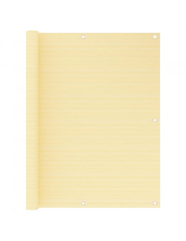 Paravento da Balcone Beige 120x500 cm in HDPE