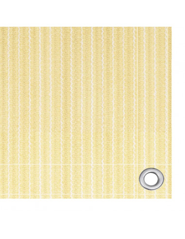 Paravento da Balcone Beige 120x500 cm in HDPE