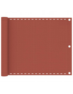 Paravento da Balcone Terracotta 75x300 cm in HDPE 2