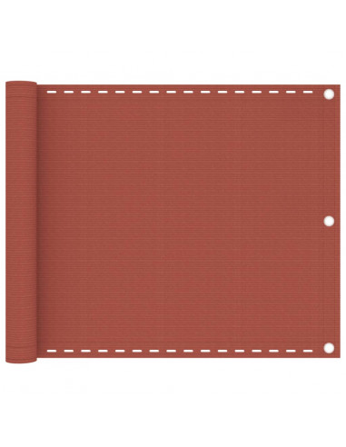 Paravento da Balcone Terracotta 75x300 cm in HDPE