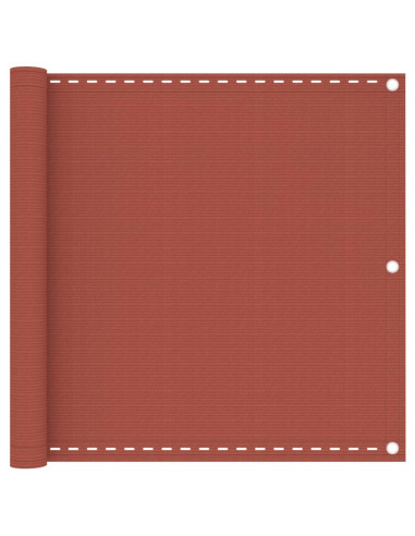 Paravento da Balcone Terracotta 90x500 cm in HDPE