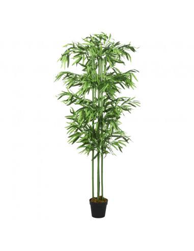 Albero Bambù Artificiale 240 Foglie 80 cm Verde