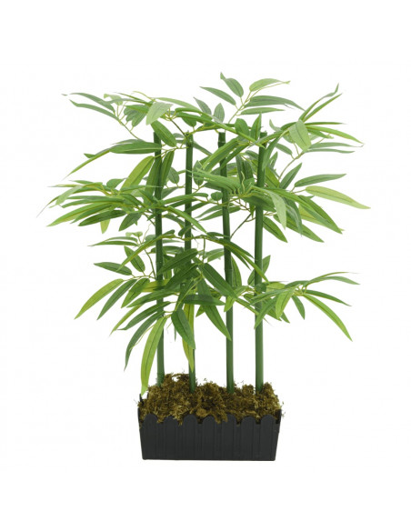 Albero Bambù Artificiale 240 Foglie 80 cm Verde