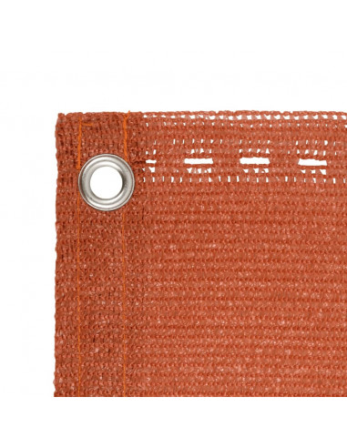 Paravento da Balcone Arancione 90x400 cm in HDPE