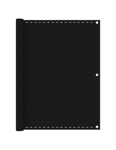 Paravento da Balcone Nero 120x400 cm in HDPE