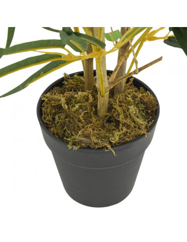 Albero Bambù Artificiale 368 Foglie 80 cm Verde